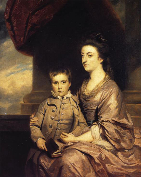 Elizabeth Herbert, Countess of Pembroke and her son George, Lord Herbert (Элизабет Херберт, графиня Пемброк и её сын Джордж, лорд Херберт), 1764-1767 