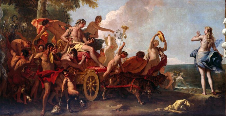 The meeting of Bacchus and Ariadne (Встреча Вакха и Ариадны), 1713