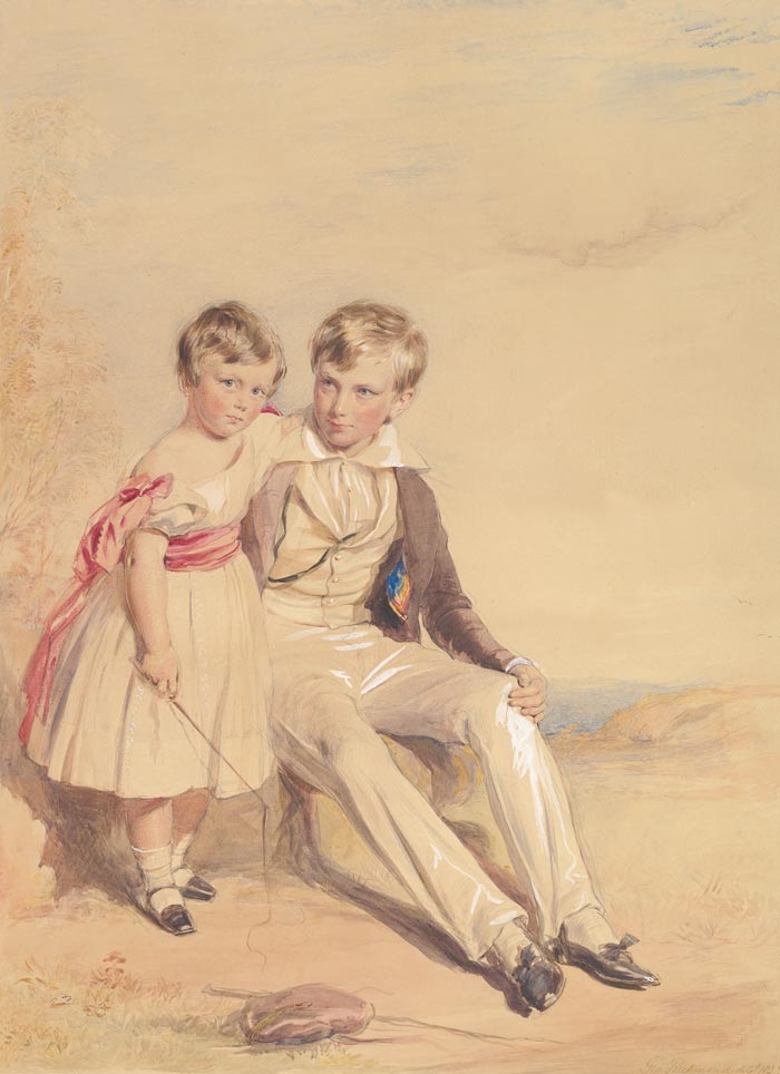 Portrait of two children (Портрет двух детей), 1837