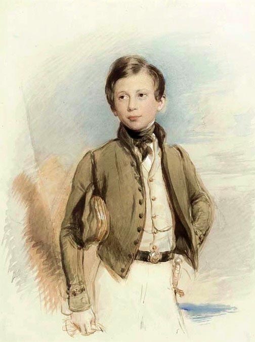 Portrait study of a young boy (Эскиз портрета мальчика), 1842