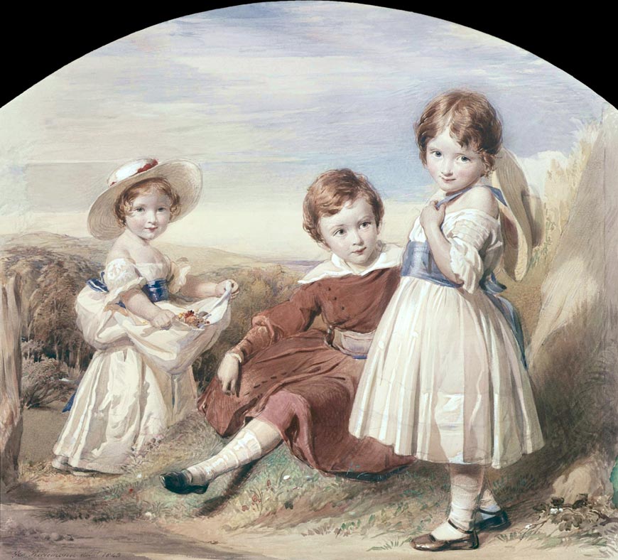 Swinburne and his sisters (Суинберн и его сестры), 1843