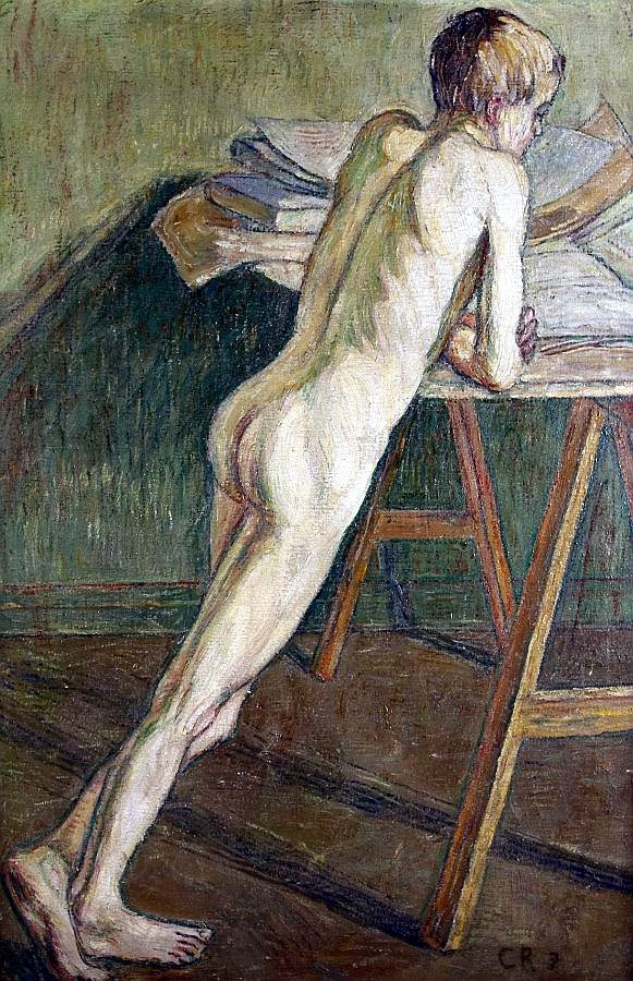 Nude Boy Leaning on a Table (Голый мальчик, опирающийся на стол), 1907