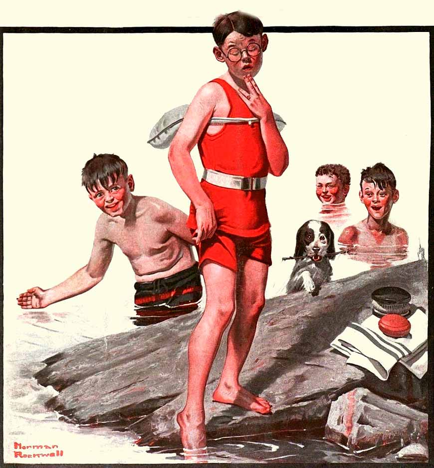 Cousin Reginald Goes in Swimming (Кузен Реджинальд собирается плавать), 1917