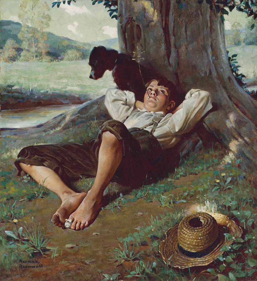 Barefoot Boy Daydreaming (Мечтающий босоногий мальчик), 1922