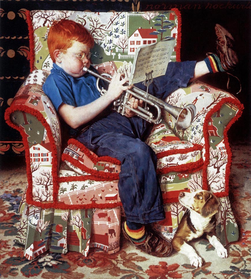 Trumpet Practice (Практика игры на трубе), 1950