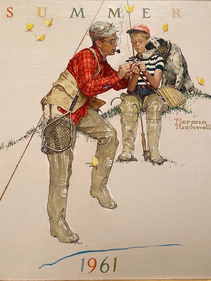Father and Son Fishing; Summer (Отец и сын на рыбалке; лето), 1961