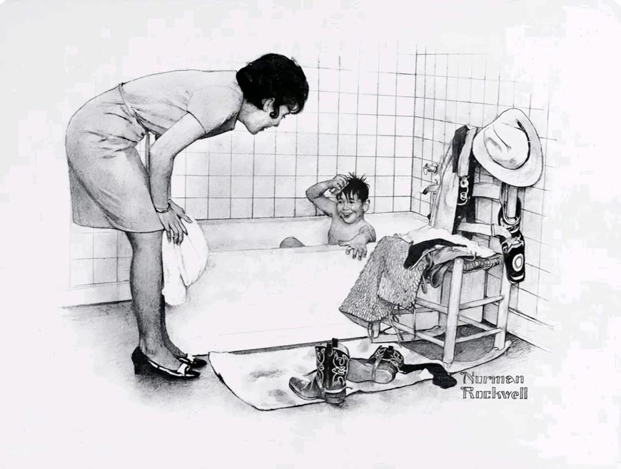 Boy Bathing (Купающийся мальчик), 1970