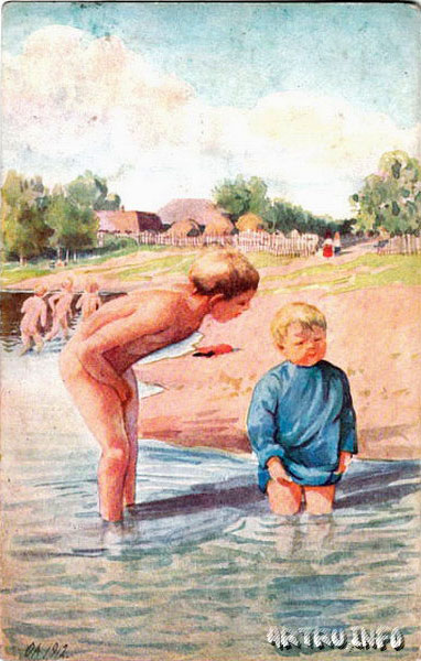 Мальчики купаются (Boys bathing), 1912