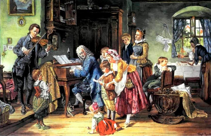 Johann Sebastian Bach im Kreise Seiner Familie (Иоганн Себастьян Бах в кругу семьи), 1870