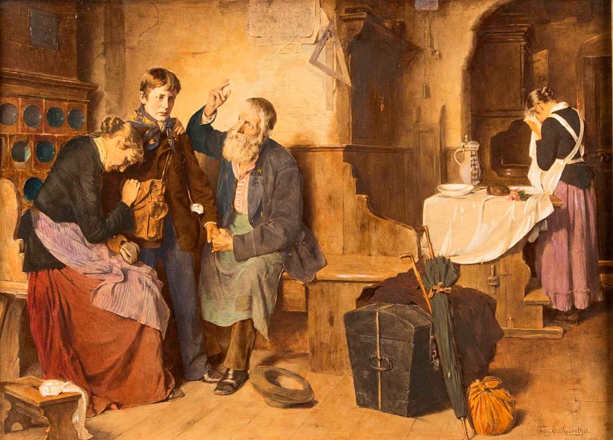 Departure of the family (Отъезд из семьи), 1884