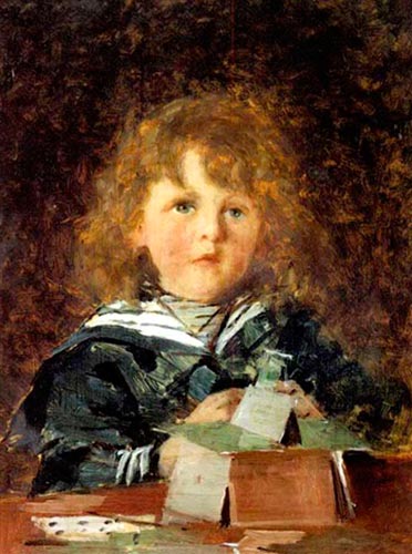 A portrait of A.R. Dreoser Junior, aged four (Портрет А.Р. Дрёсера-младшего в возрасте 4х лет), 1888