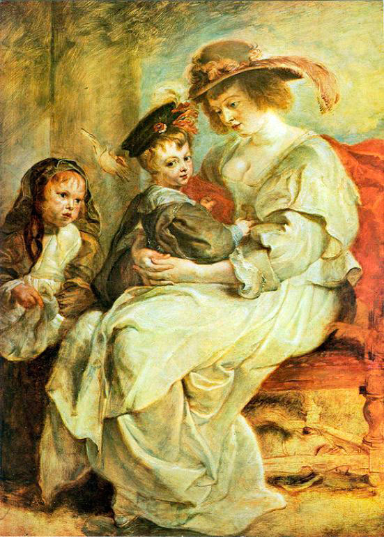 Helene Fourment with her Children (Хелен Формент со своими детьми),  c.1636-1637