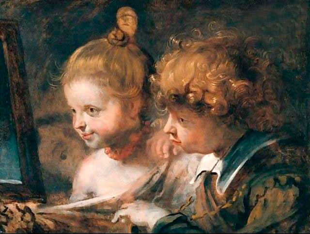 A Double Portrait Of A Young Boy And Girl (Двойной портрет мальчика и девочки)