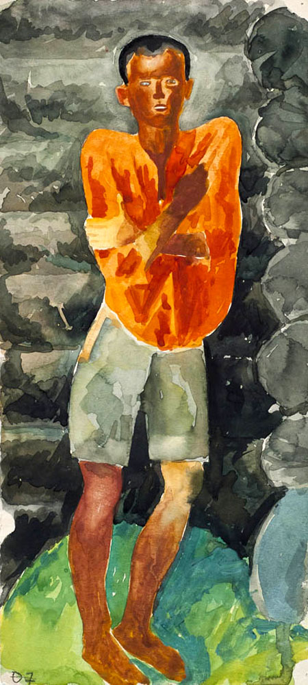 Мальчик в красной рубахе (Boy in a red shirt), 1925-1926