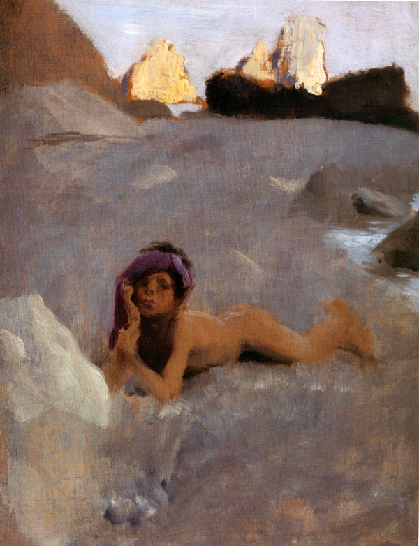 Boy on the Beach Capri (Мальчик на пляже острова Капри), c.1878