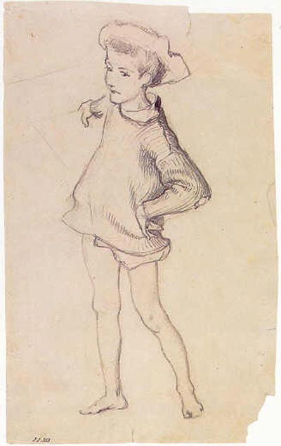 Child, study for Oyster Gatherers (Мальчик, эскиз к картине "Собиратели мидий из Канкале"), 1877-1878