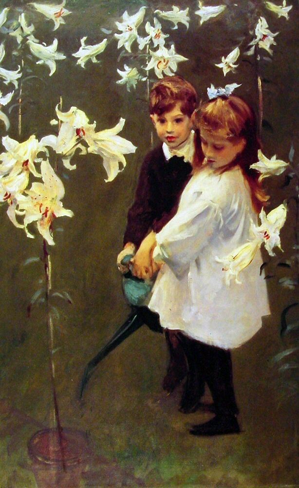 Garden - Study of the Vickers Children (Сад- эскиз детей семейства Виккерс), 1884