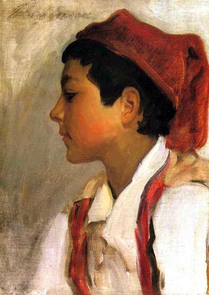 Head of a Neopolitan Boy in Profile (Голова неаполитанского мальчика в профиль), 1879