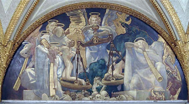 Judgment (На Страстном Суде), 1916, fresco