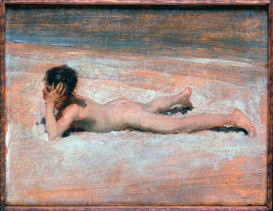 Nude boy on the beach. Napoli (Нагой мальчик на пляже. Неаполь), 1878