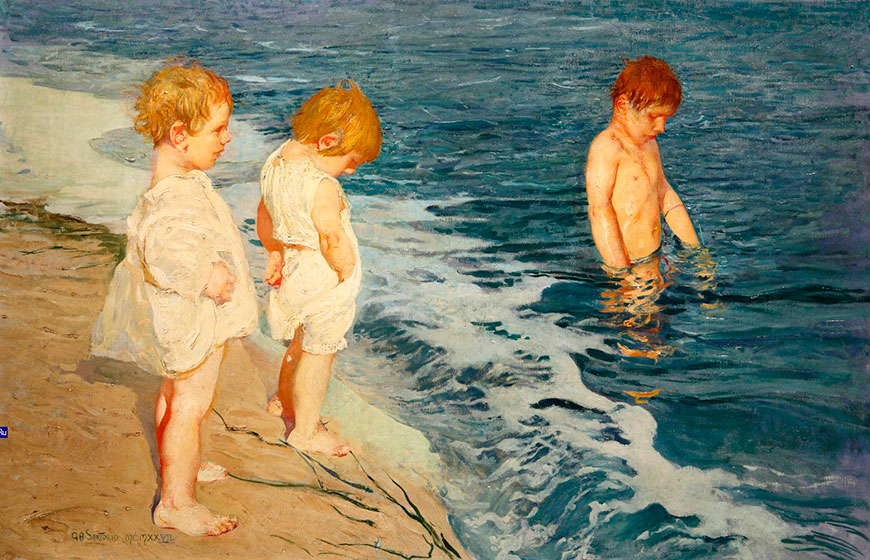 Bambini al mare (Дети в море), 1927