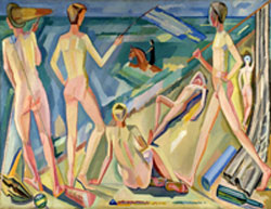 Komposition. Badende drenge (Композиция. Купающиеся мальчики), 1919