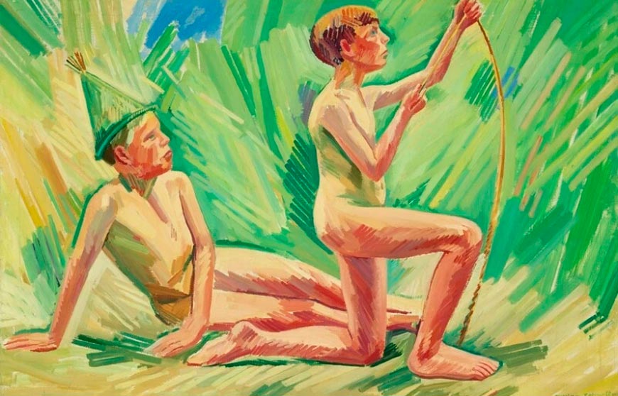 Boys with bow (Мальчики с луком), 1945