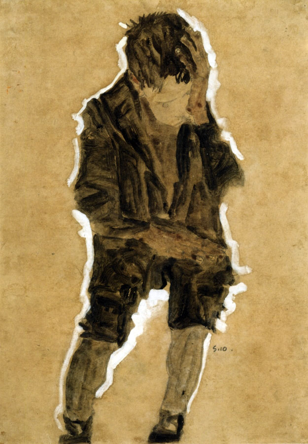 Boy with Hand to Face (Мальчик с рукой у лица), 1910