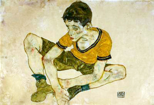 Cowering Boy (Скрытый мальчик), 1915