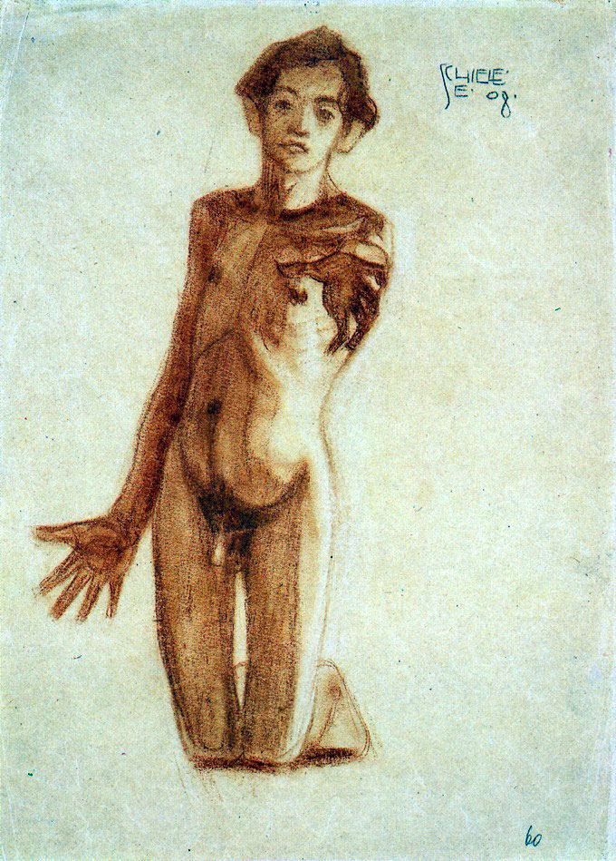 Kneeling Young Man (Коленопреклонённый молодой человек), 1908