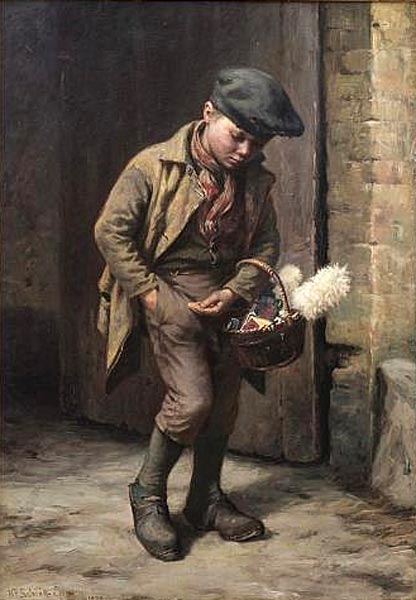 Young street vendor (Юный уличный торговец), 1889