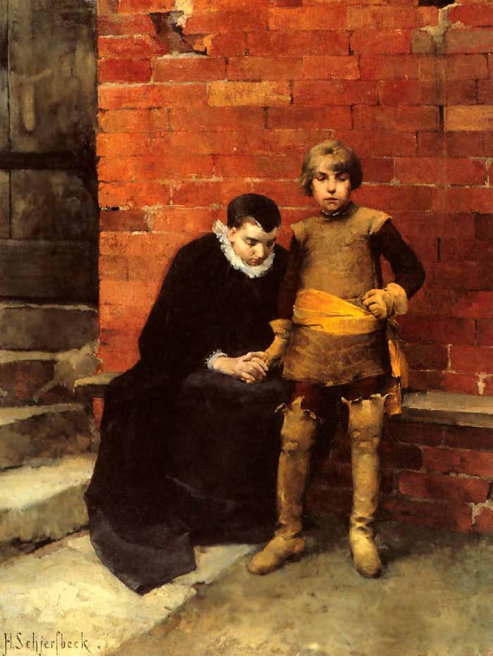 At the Door of Linköping Jail in 1600 (У ворот тюрьмы в Линчёпинге в 1600 году), 1882