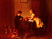 Children playing with a guitar (Дети, играющие с гитарой)