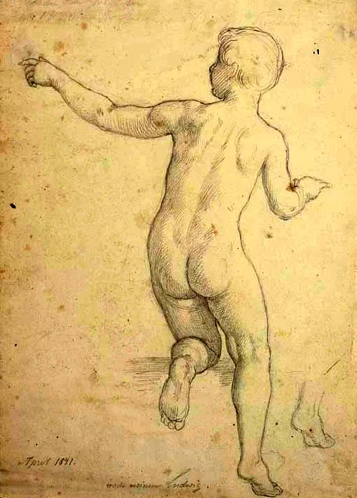 A nude boy seen from behind (Обнажённый мальчик, вид сзади), April 1841