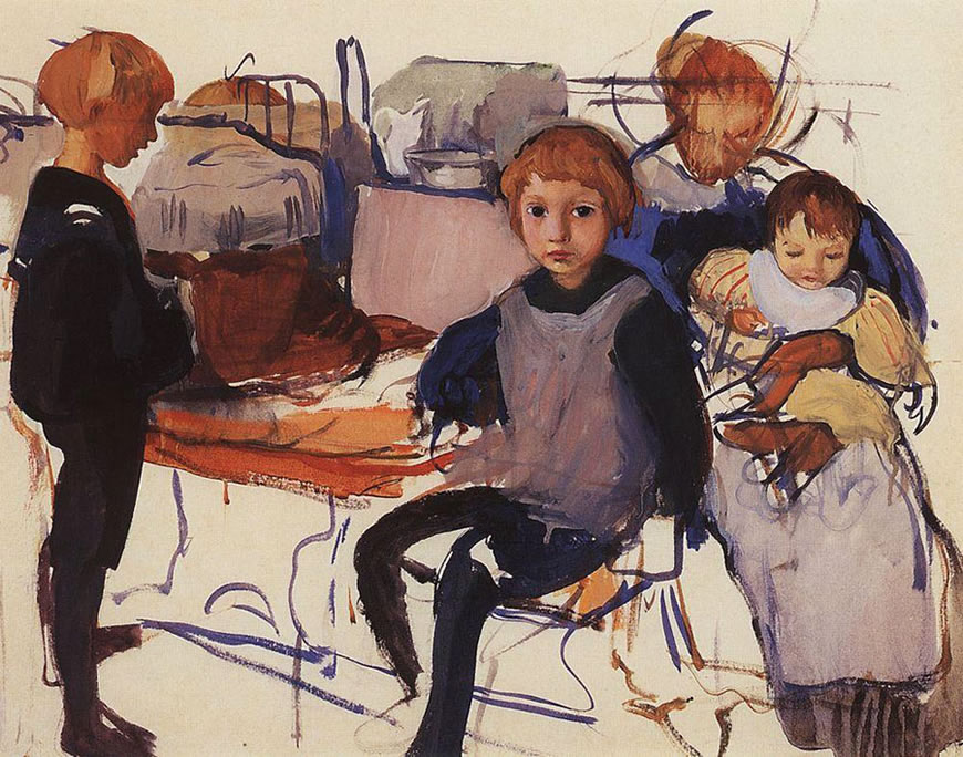 B дeтcкoй. Hecкучнoe (In the nursery), 1913