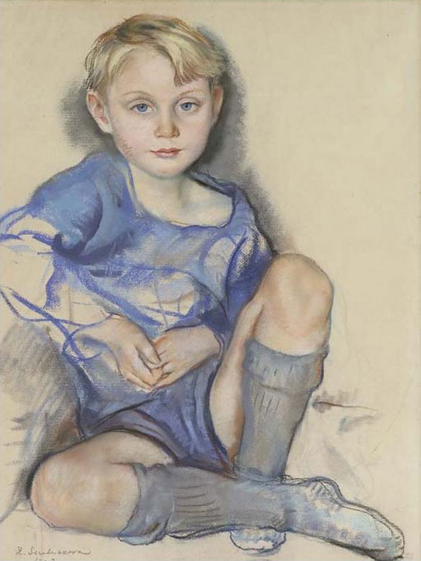 Пopтpeт Дикa Xaнтepa, cынa Eкaтepины Kaвoc-Xaнтep (Portrait of Dick Hunter, son of Ekaterina Cavos-Hunter), 1928