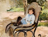 Boy in rocking chair