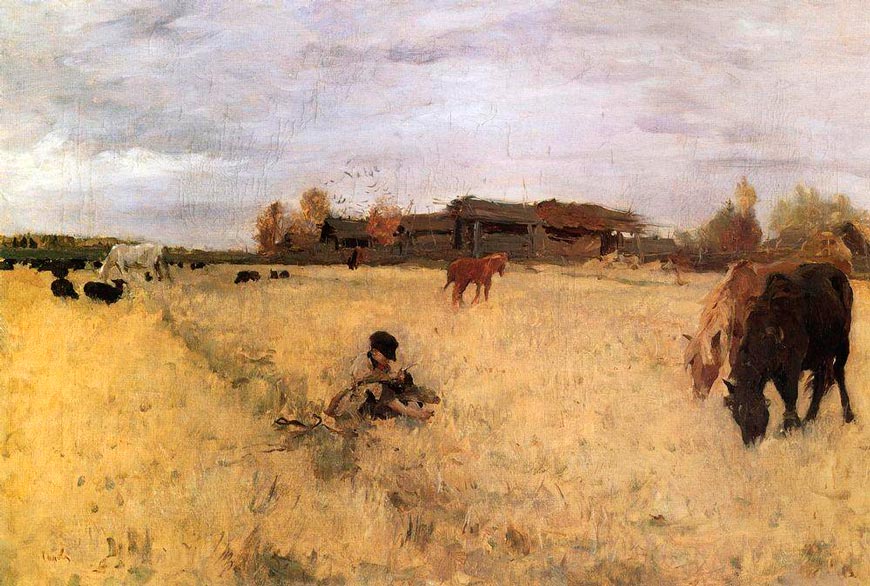 Октябрь. Домотканово (October. Village Domotkanovo), 1895