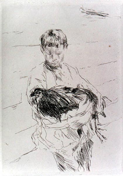 Мальчик с курицей (Boy with chicken), 1898-1899