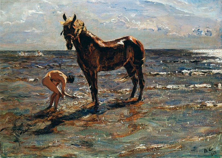 Купание коня (Bathing horse), 1905