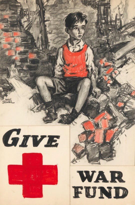 Red Cross; Give War Fund (Красный крест; помогите военному фонду), 1941/1945