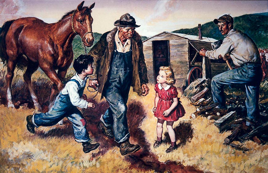 Man Leading Horse (Мужчина, ведущий коня), 1945