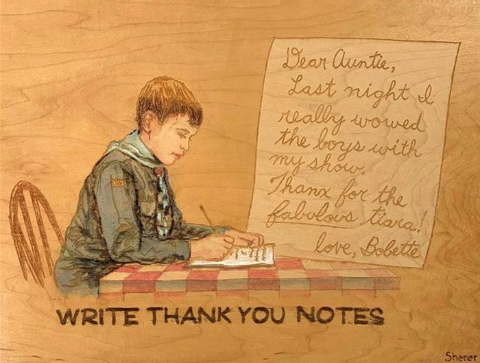 Write Thank You Notes (Написание благодарственного письма), 2012