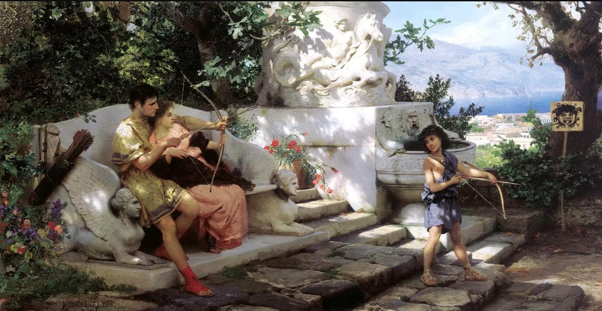 Опасный урок (A dangerous lesson), 1886