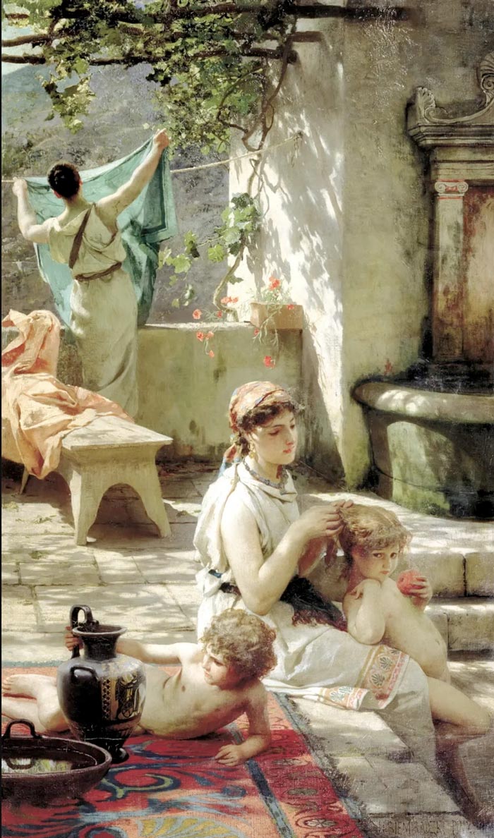 У водоема (By the pond), 1895