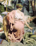 Фpинa нa пpaздникe Пoceйдoнa в Элeвзинe (Phryne at the Poseidonia in Eleusis), 1889 detail/фрагмент