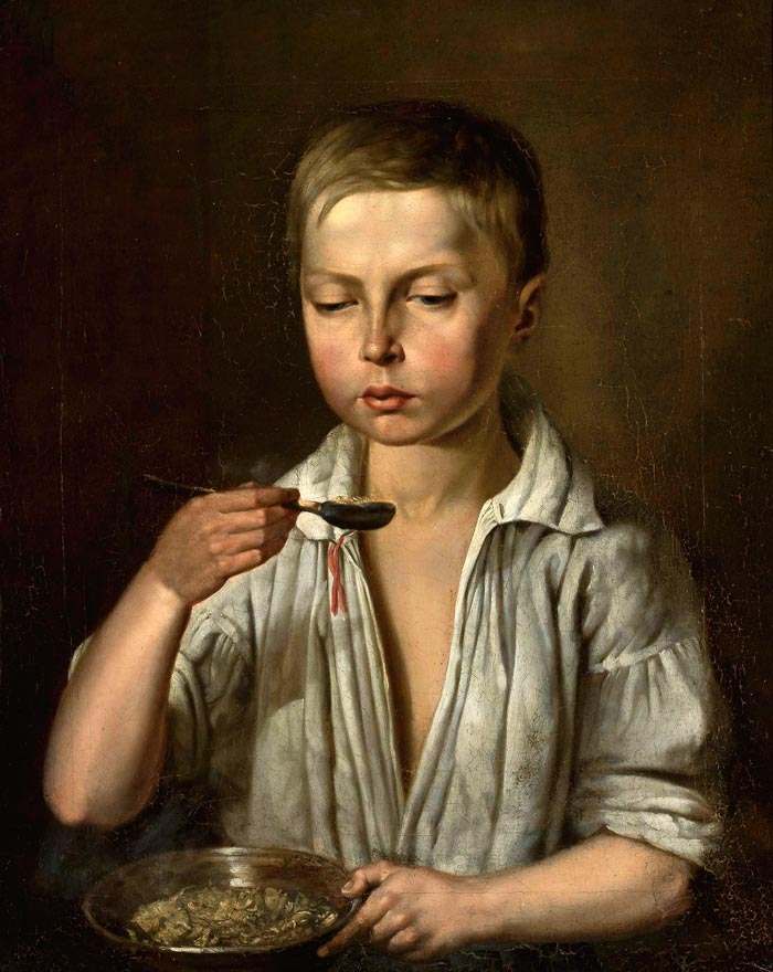 Boy at breakfast (Мальчик за завтраком), c.1856