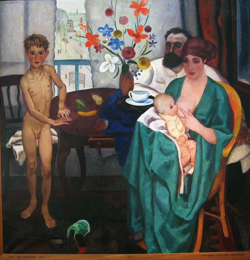 Het gezin van de schilder (Художник и его семья), 1922