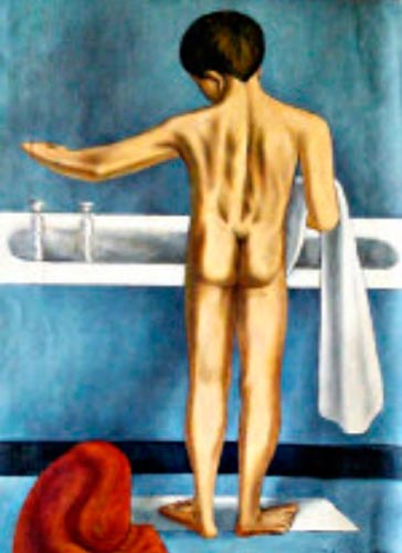 Boy at Toilette (Мальчик за туалетом), 1966