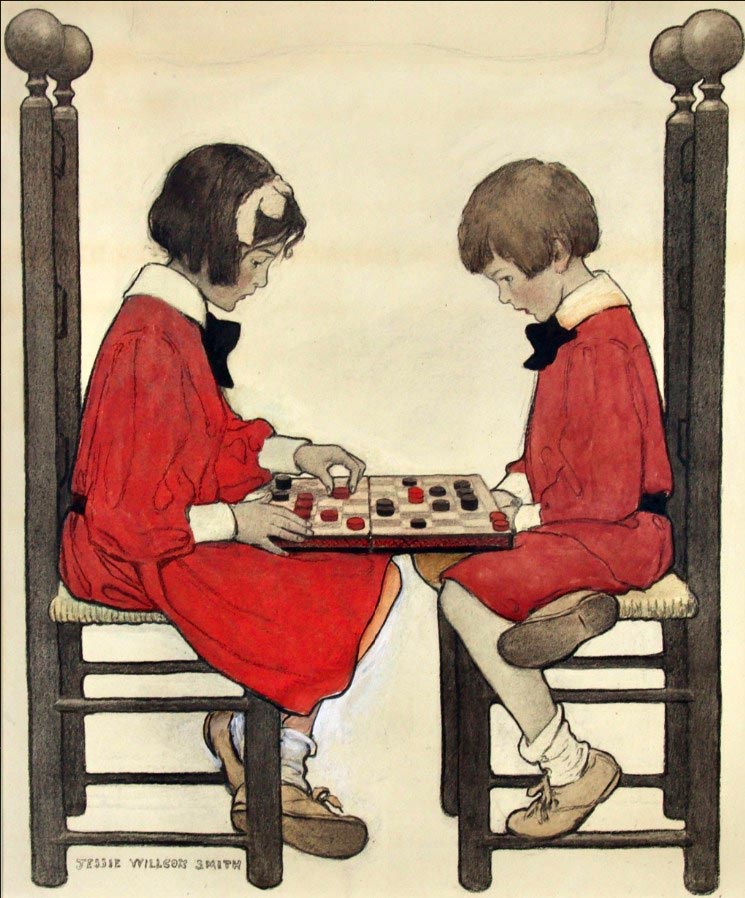 A Game of Checkers (Игра в шашки), 1906